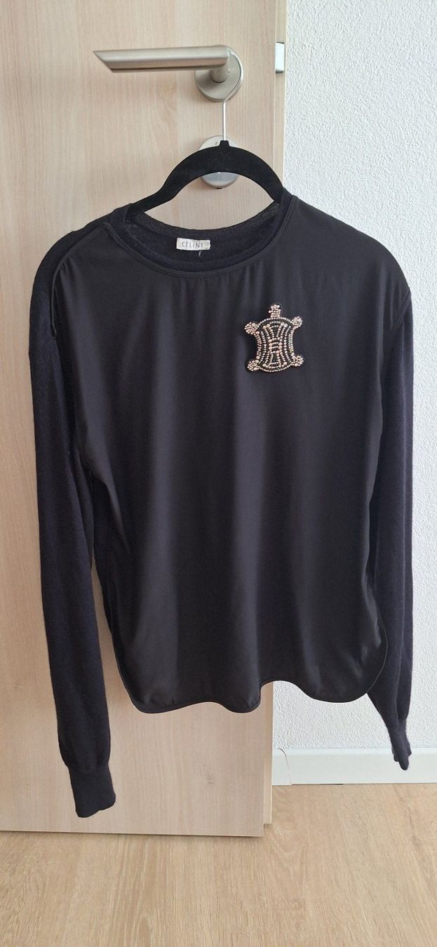 Celine Pulls & Sweat-shirts: CELINE - edler Pullover, schwarz, Seide/Kaschmir-Baumwolle – D'occasion à Granges VS par dan_6bcm