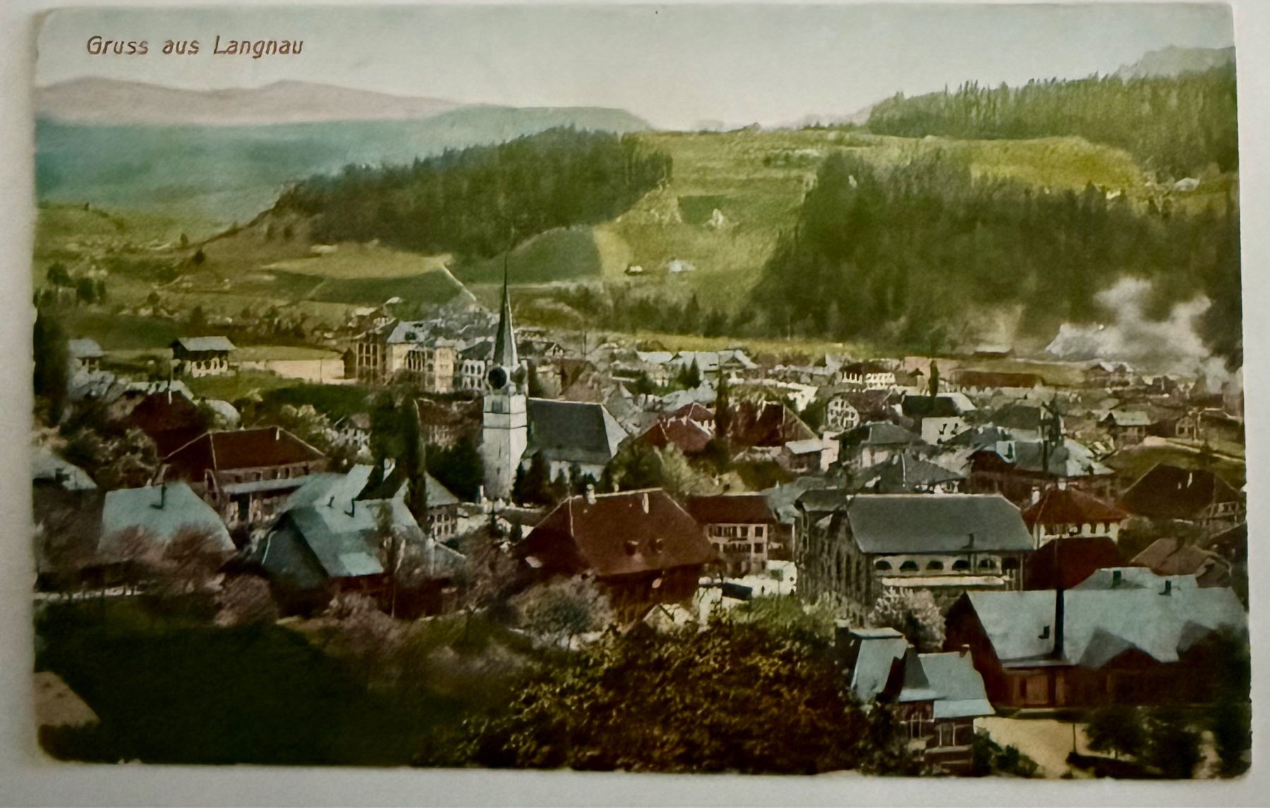 Cartoline postali: Langnau - Gruss aus Langnau 1908 – Usato da Lutry venduto da Ediego