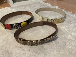 Lot de 3 ceintures Moschino cuir 