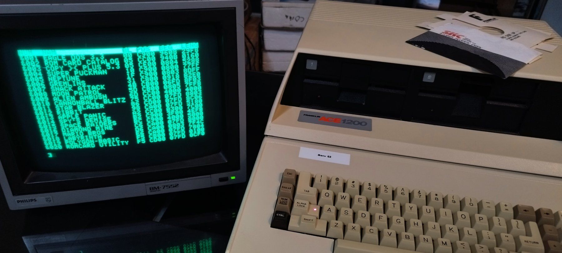 PCs: Franklin Ace 1200 + CRT mono – Gebraucht aus Domdidier von look80486 2