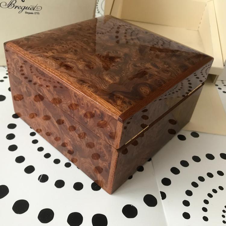 BREGUET ORIGINAL WATCH CASE BOX ECRIN SCHACHTEL WOOD LUXUS