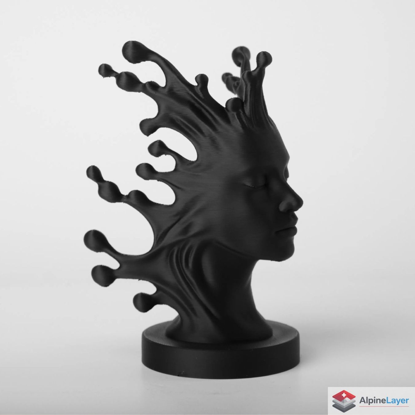 Skulpturen & Statuen: Fluid Mind – Abstract Feale Bust Sculpture - 3D Printed – Neu (gemäss Beschreibung) aus Losone von AlpineLayer 1