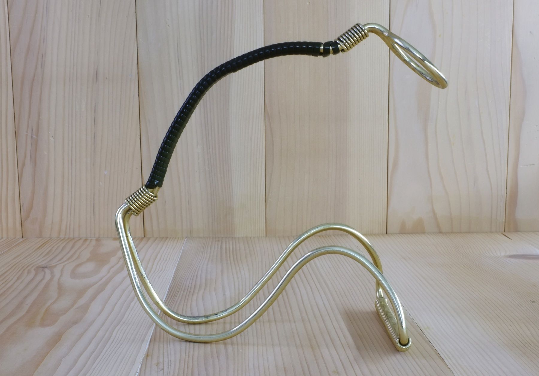 Gläser: 1 Flaschen-Halter, Messing-Ständer, Flaschenhalter 50er – Gebraucht aus Basel von si-belle 1