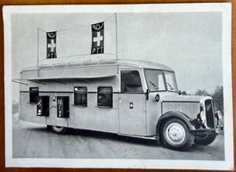 PTT - Saurer - 1er Bureau de poste automobile 1937... Rare
