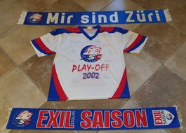 ZSC Eishockey Trikot Kurzarm Gr. XL dazu 2 Schal