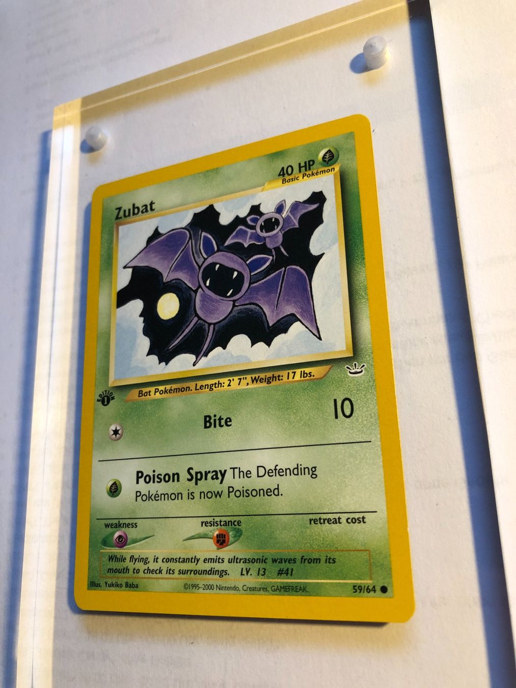 Sammelbilder & Trading cards: Zubat 1st Neo Revelation - MINT - ab 1.- – Gebraucht aus Giubiasco von dan_pr8b 1