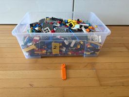 LEGO Bausteine Konvolut, 2kg, Bunt gemischt