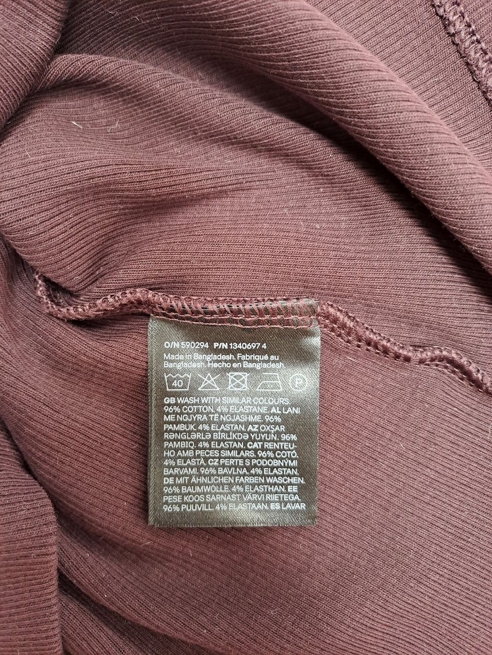H&M Top: Ripp-Top dunkelrot Grösse M NEU – Nuovo (secondo la descrizione) da Breno venduto da ann_rbw5 1