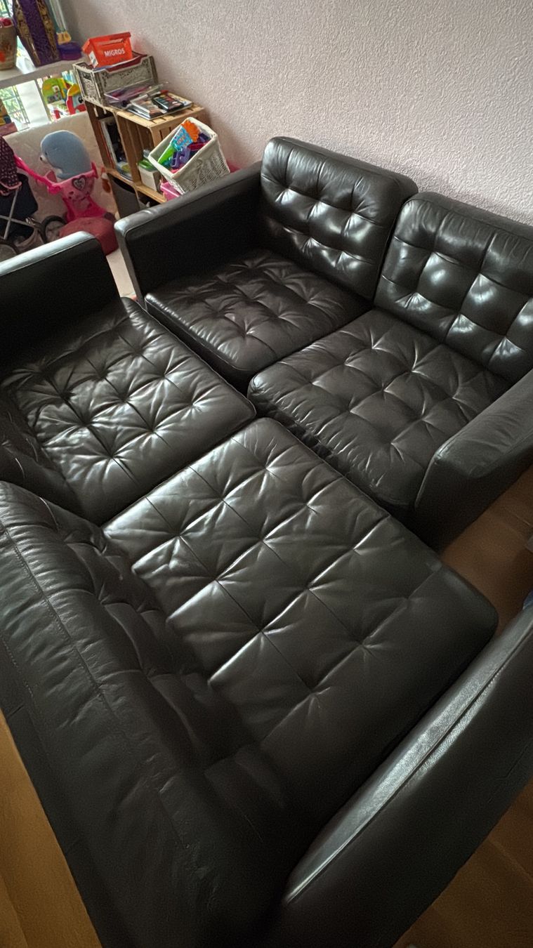 Divani: 2x Ikea LANDSKRONA Ledersofas – Usato da Liebefeld venduto da FORMAstudios