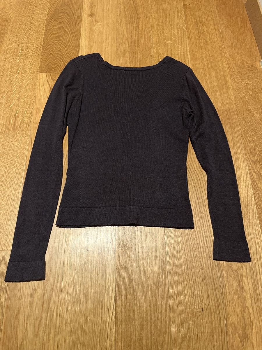 Pullover & Sweatshirts: Pullover Jäckchen XS dunkelbraungrau Perlmutt – Gebraucht aus Rotkreuz von rinchee 1