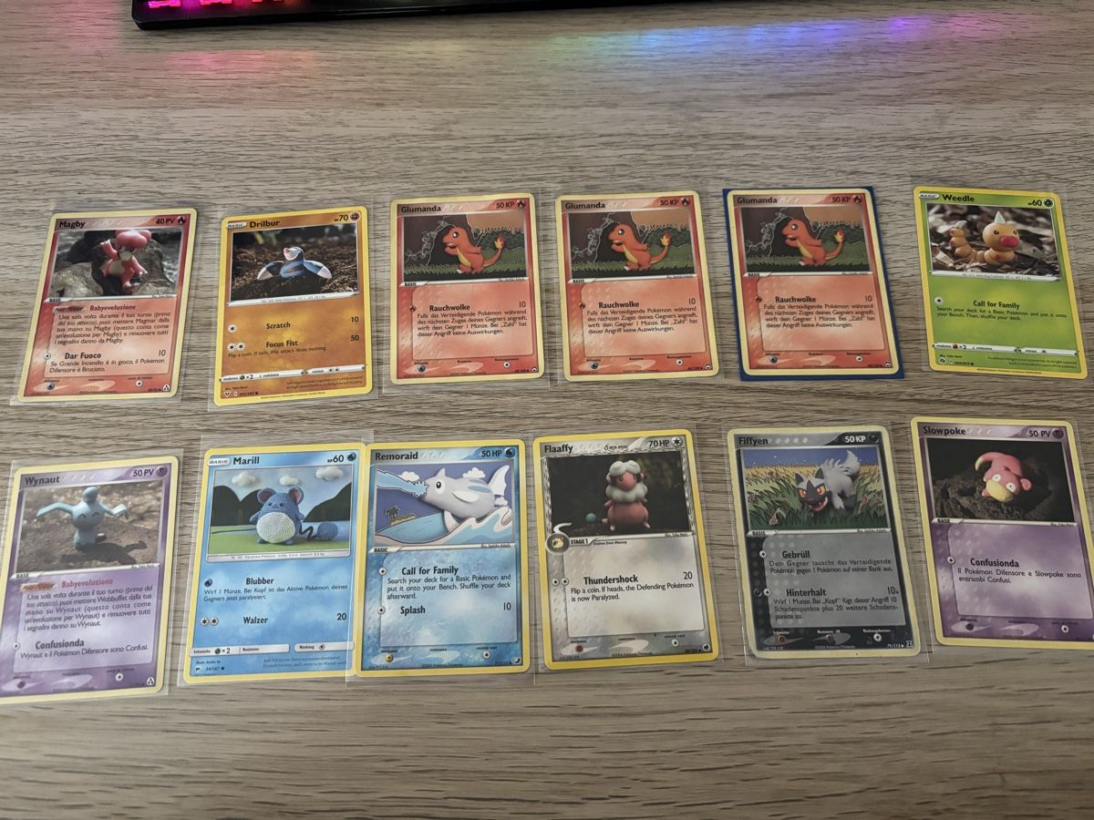 Spiele: VINTAGE "Knet" Pokemon Karten Sammlung  SEHR SELTEN – Gebraucht aus Stans von alaia55 2