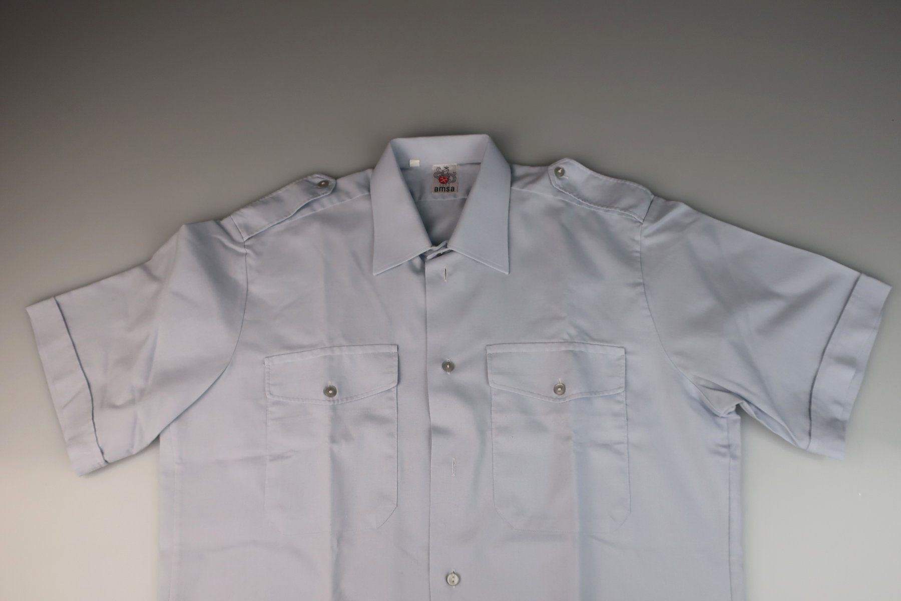 Schweizer Armee Hemden: Hellblaues Hemd von amsa – Gebraucht aus Volketswil von brockipfannenstil 6