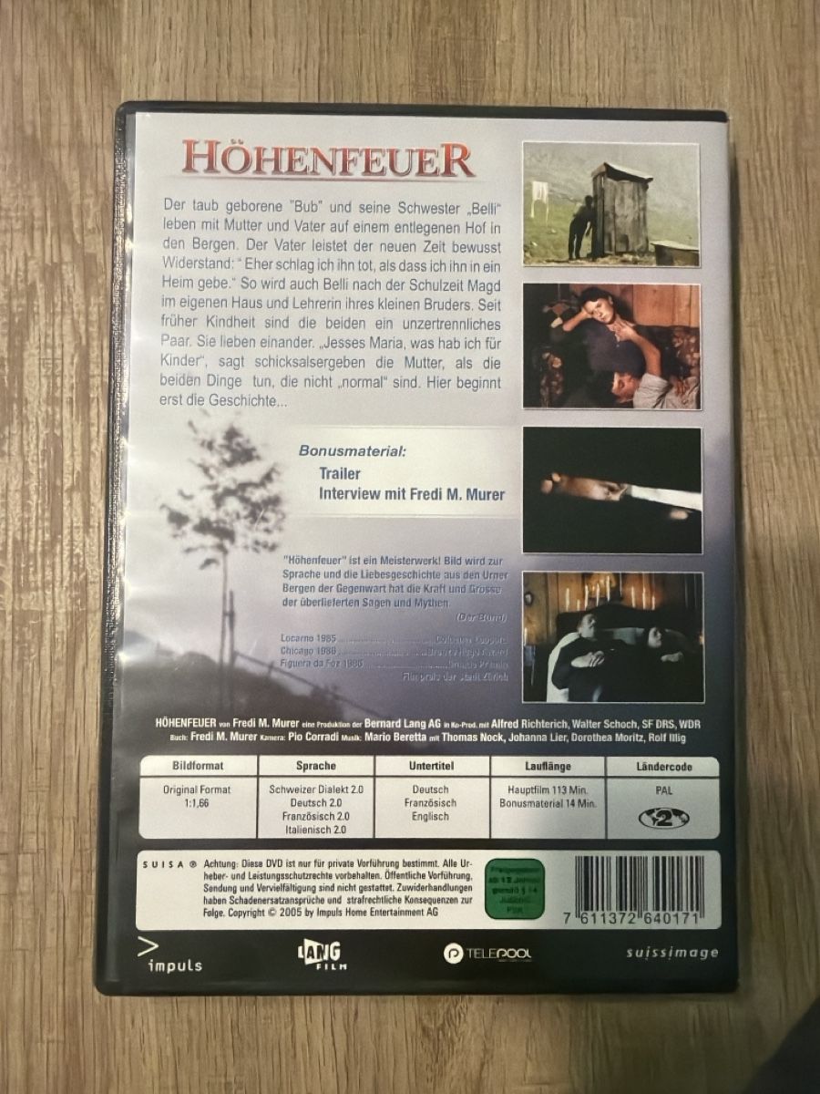 Tutti i DVDs: Höhenfeuer (1985) DVD – Usato da Hagendorn venduto da masterchieff 1