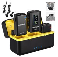 NEEWER CM28 kabelloses Lavalier Mikrofonsystem mit Ladeetui