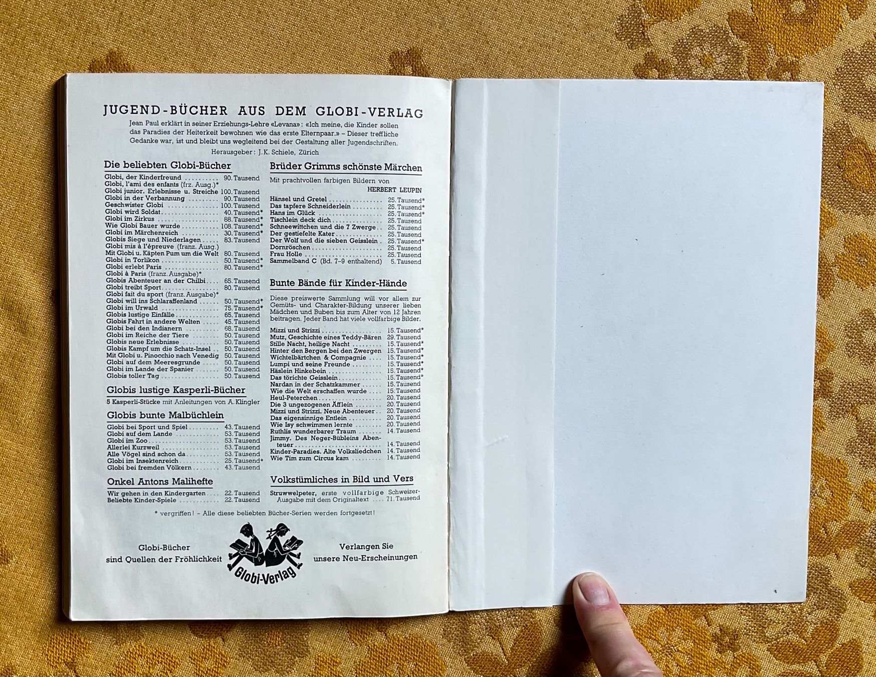 Libri: Globi Buch von 1967 – Usato da Endingen venduto da nathan05 8
