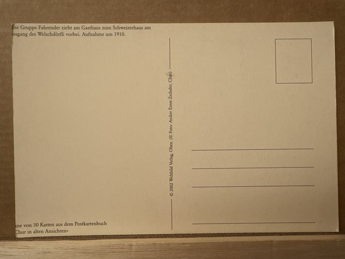 Cartoline postali: AK von alte Ansicht von Chur – Usato da Rümlang venduto da Kartenpost1 1