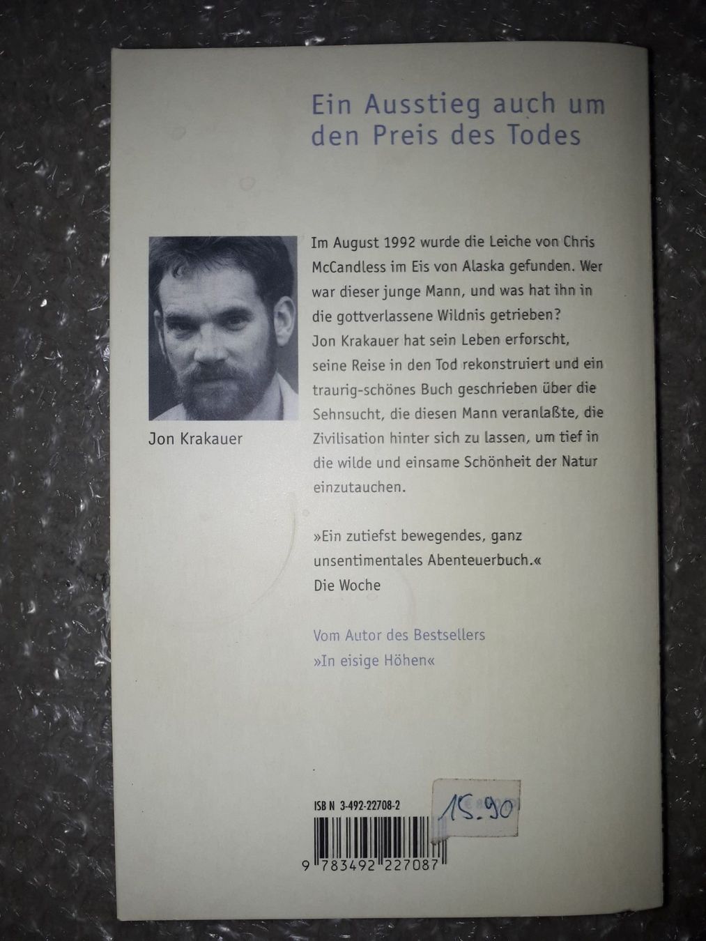 Bücher: Jon Krakauer In die Wildnis - – Gebraucht aus Basel von Alacant 1
