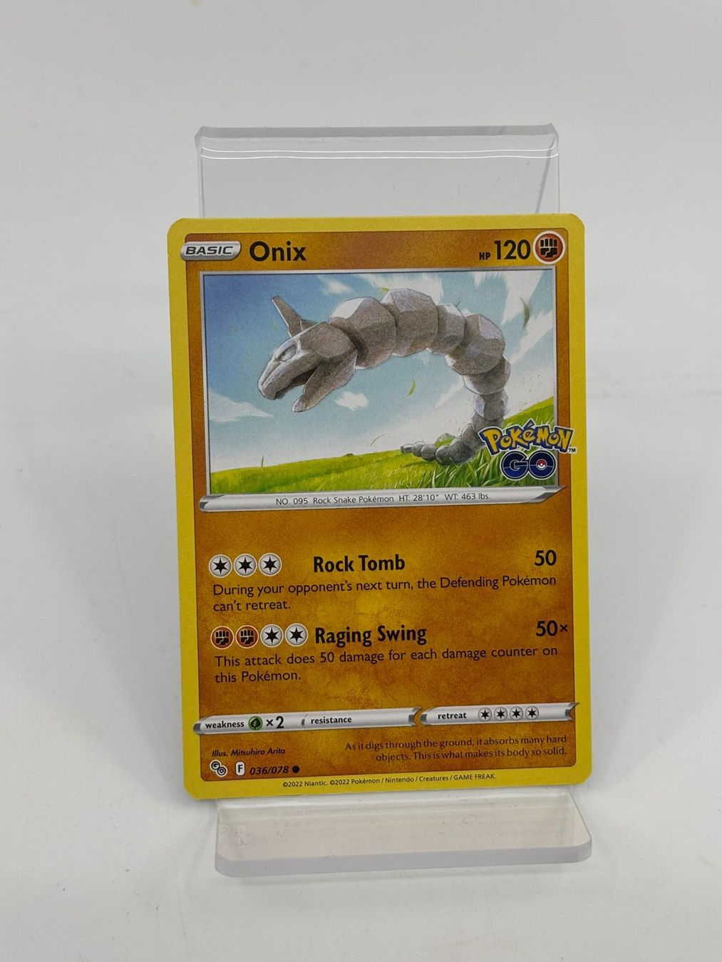Pokémon Carte collezionabili: Pokemon Onix 036/078 – Usato da Herisau venduto da Pokemon2026