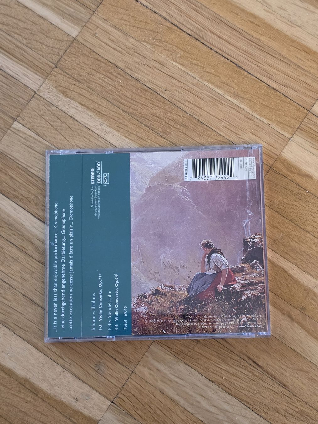 CD: CD: Brahms & Mendelssohn - Violinkonzerte – Usato da Aesch BL venduto da immon 1