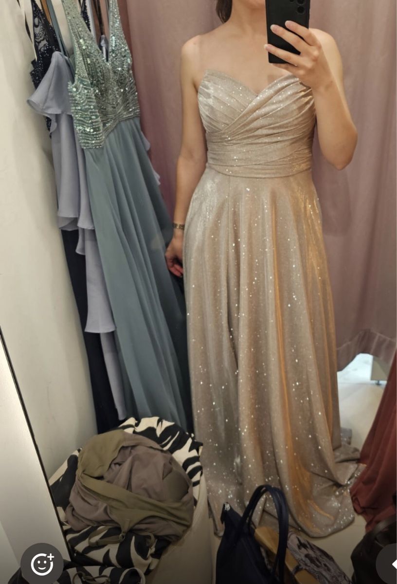 Vestiti: Abendkleid JAKES glitzernd champagne Grösse 34  – Usato da Dübendorf venduto da nela123 1
