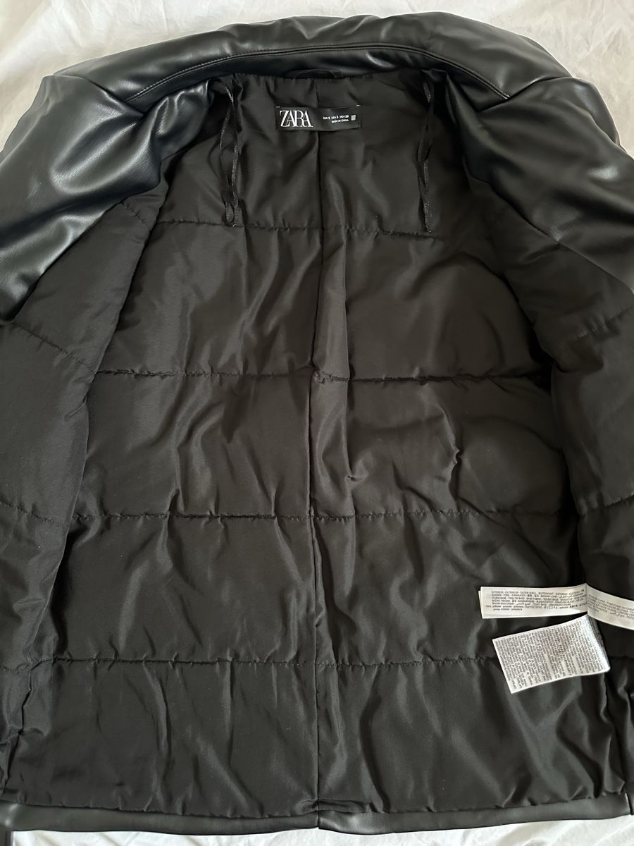 Zara Giacche: ZARA Kunstlederjacke mit Gürtel, wattiert, Gr. M – Nuovo (secondo la descrizione) da Zürich venduto da ElissZurich 2