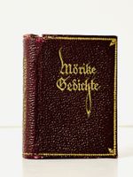 Miniaturbuch Eduard Mörike, Gedichte, Ledereinband, 1909
