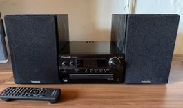 Stereoanlage Panasonic SA-PMX84 mit Lautsprechern schwarz