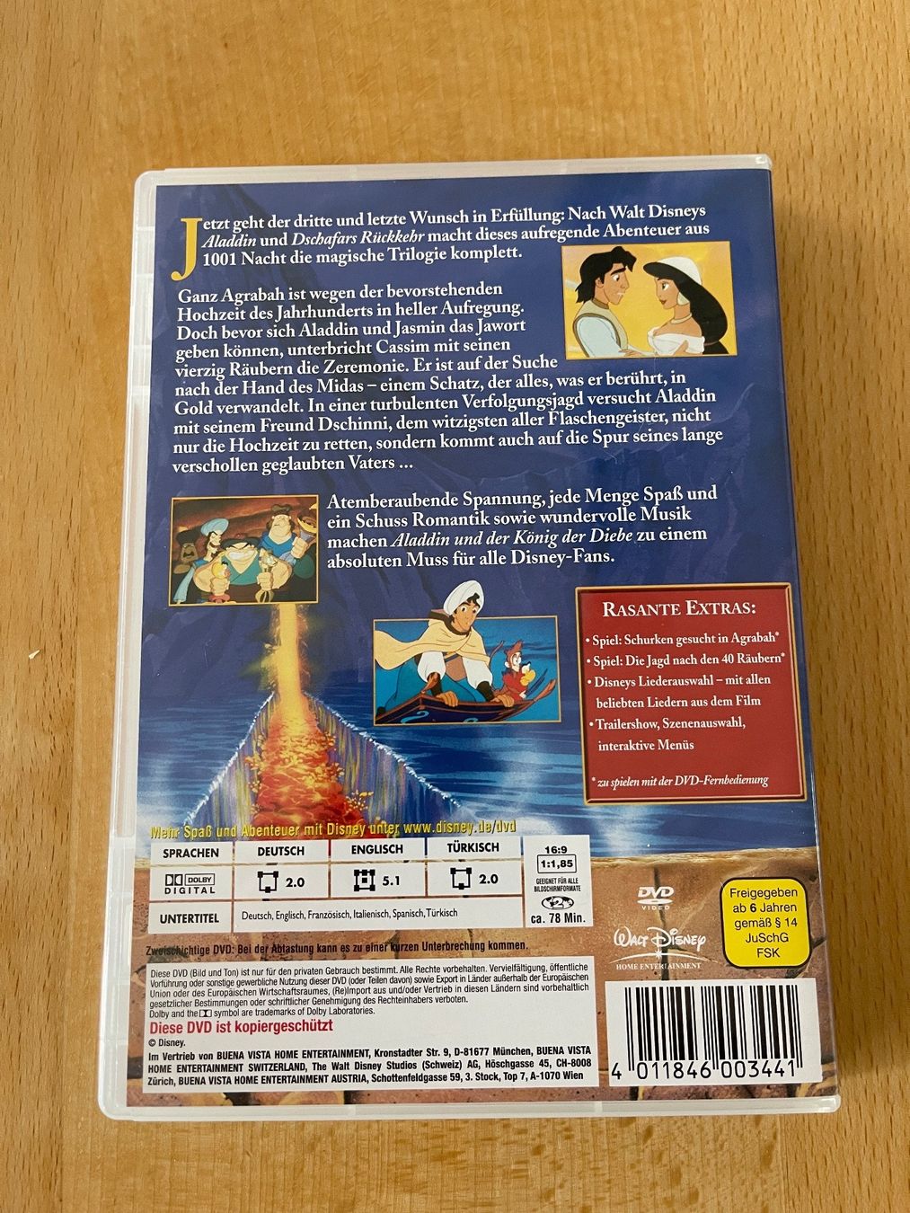 Alle DVDs: Aladdin und der König der Diebe – Gebraucht aus Rüti ZH von alumedien 2