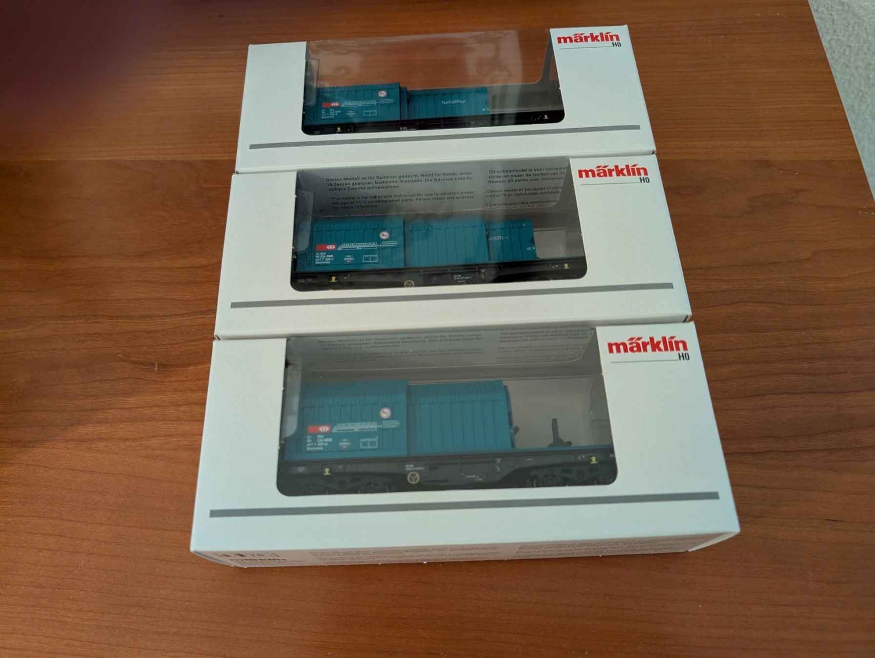 Märklin Modellini di ferrovie: Märklin 46870 SBB Teleskophaubenwagen – Nuovo e nell'imballaggio originale da Steffisburg venduto da Narzisse 1