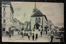 LAUSANNE 1906 - TRES ANIMEE .