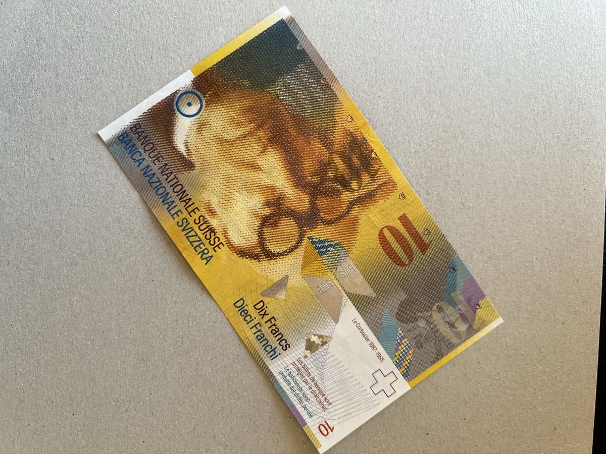 Schweizer Zehner Note - 10 CHF - Le Corbusier -Top Zustand! (Neu ...