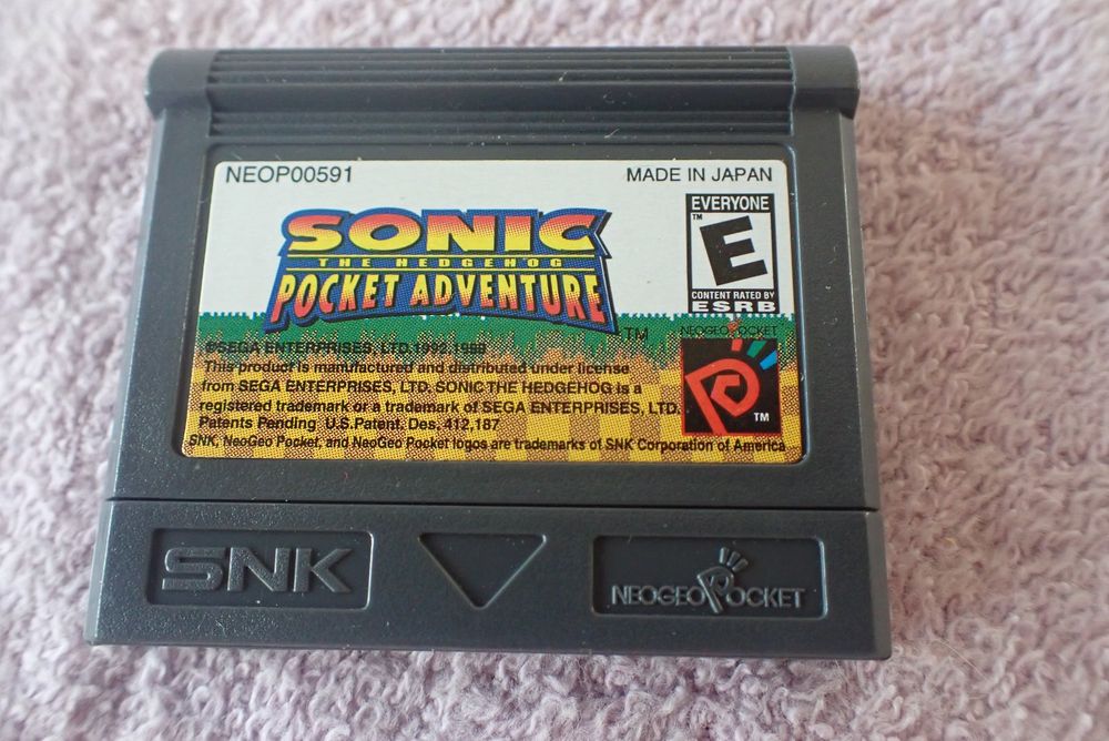 SNK NEO GEO Pocket Spiel SONIC the Hedgehog Pocked Adventure (Gebraucht ...