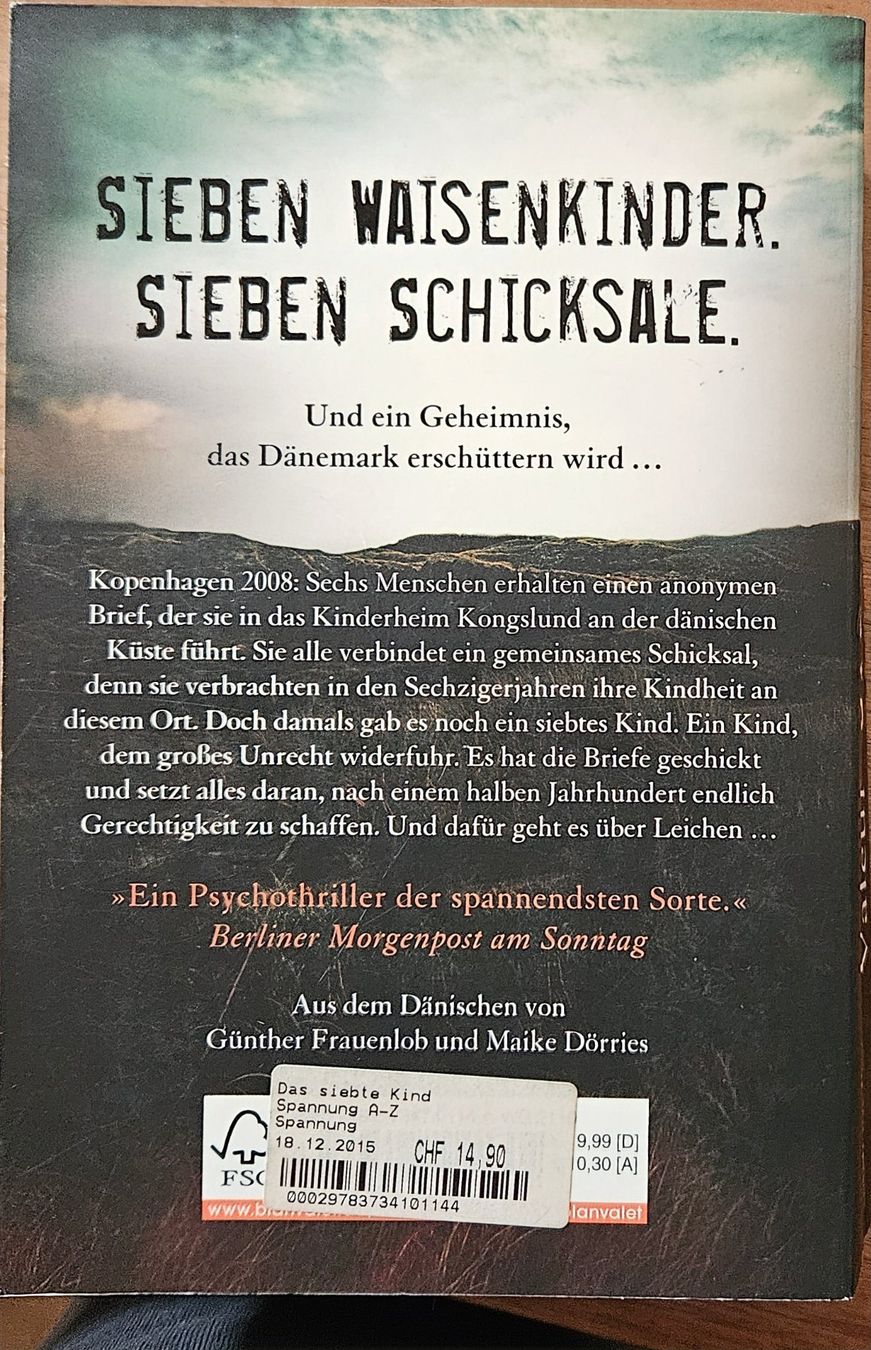 Libri: Erik Valeur - Das siebte Kind – Usato da Hinwil venduto da brucha01 1