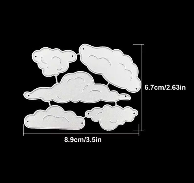Sciablone: Neues Stanzschablonen-Set Wolken – Nuovo e nell'imballaggio originale da Effretikon venduto da wenuss 3