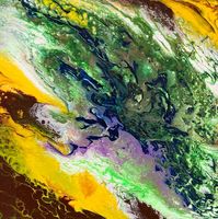 Acrylbild Nr. 6976, Grösse 20x20cm, Handgemaltes Unikat
