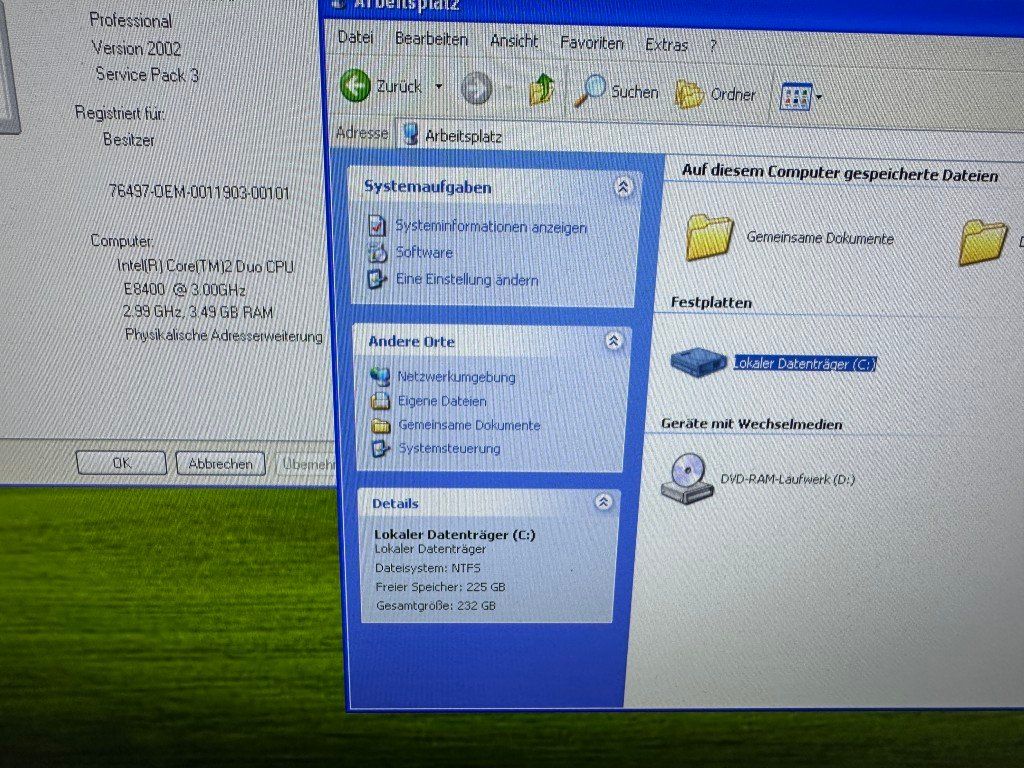 Hewlett Packard PCs: Computer HP 8000 Elite mit Windows XP Pro neu installiert – D'occasion à Brunnen par 23068 2