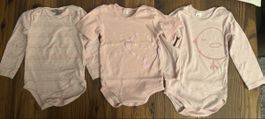 3er Set Baby Bodies, Gr. 86/92, Langarm, Rosa, Top Zustand!