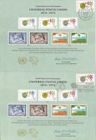 UNO 1974, 2x Universal Postal Union FDC