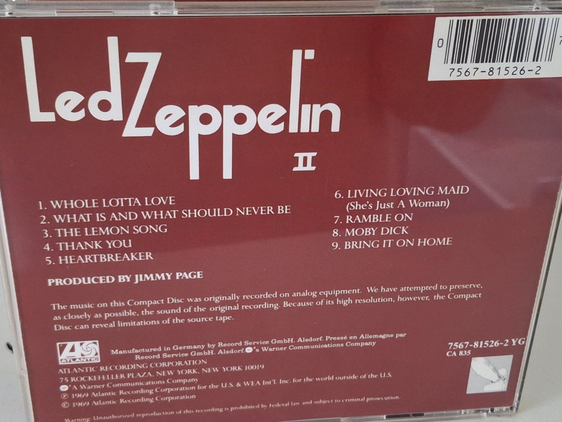 CD: CD Led Zeppelin - II – Usato da Aarberg venduto da Jackup1 1