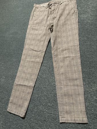 Herren Hose kariert Slim Fit 