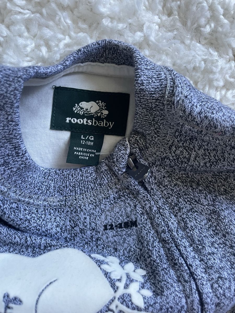 Pagliaccetti: Combinaison Roots Cooper gris 12-18 mois L – Nuovo e nell'imballaggio originale da Versoix venduto da Pti-pois 2