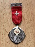 Original Feldschiessen Medaille SASB 1990 mit Löwe, Rarität