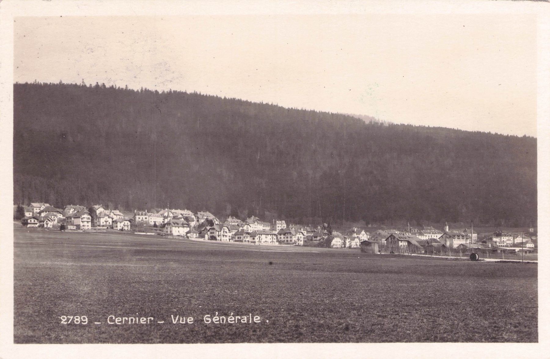 Ansichtskarten: Cernier NE // 1933 village Val-de-Ruz – Gebraucht aus Basel von intermezzo12