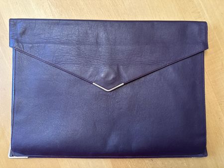 Edle Vintage Ritz Club Dokumentenmappe violett - Clutch bag