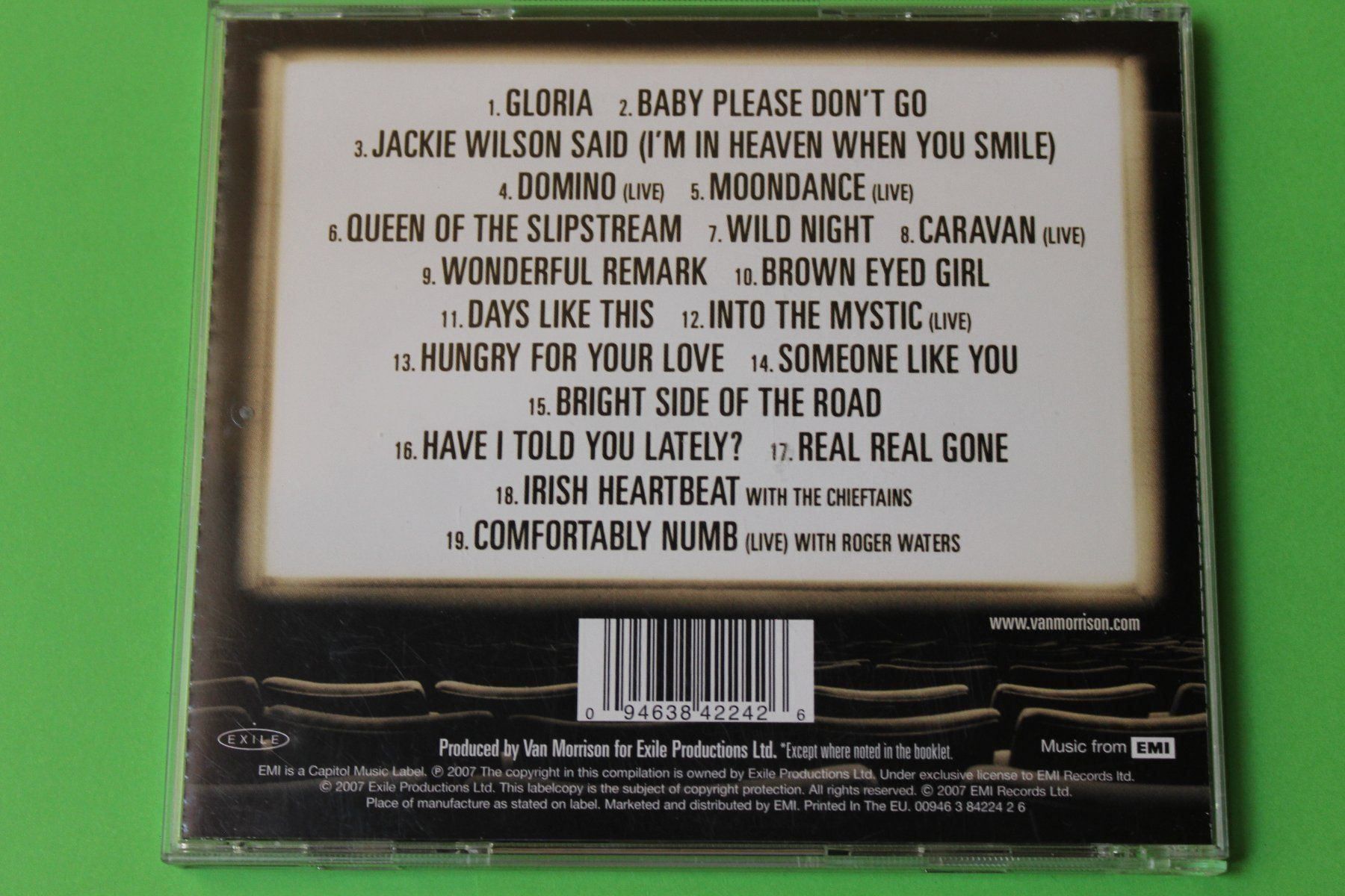 CD: VAN MORRISON - AT THE MOVIES CD 2007 – Usato da Tübach venduto da JamesStone 2