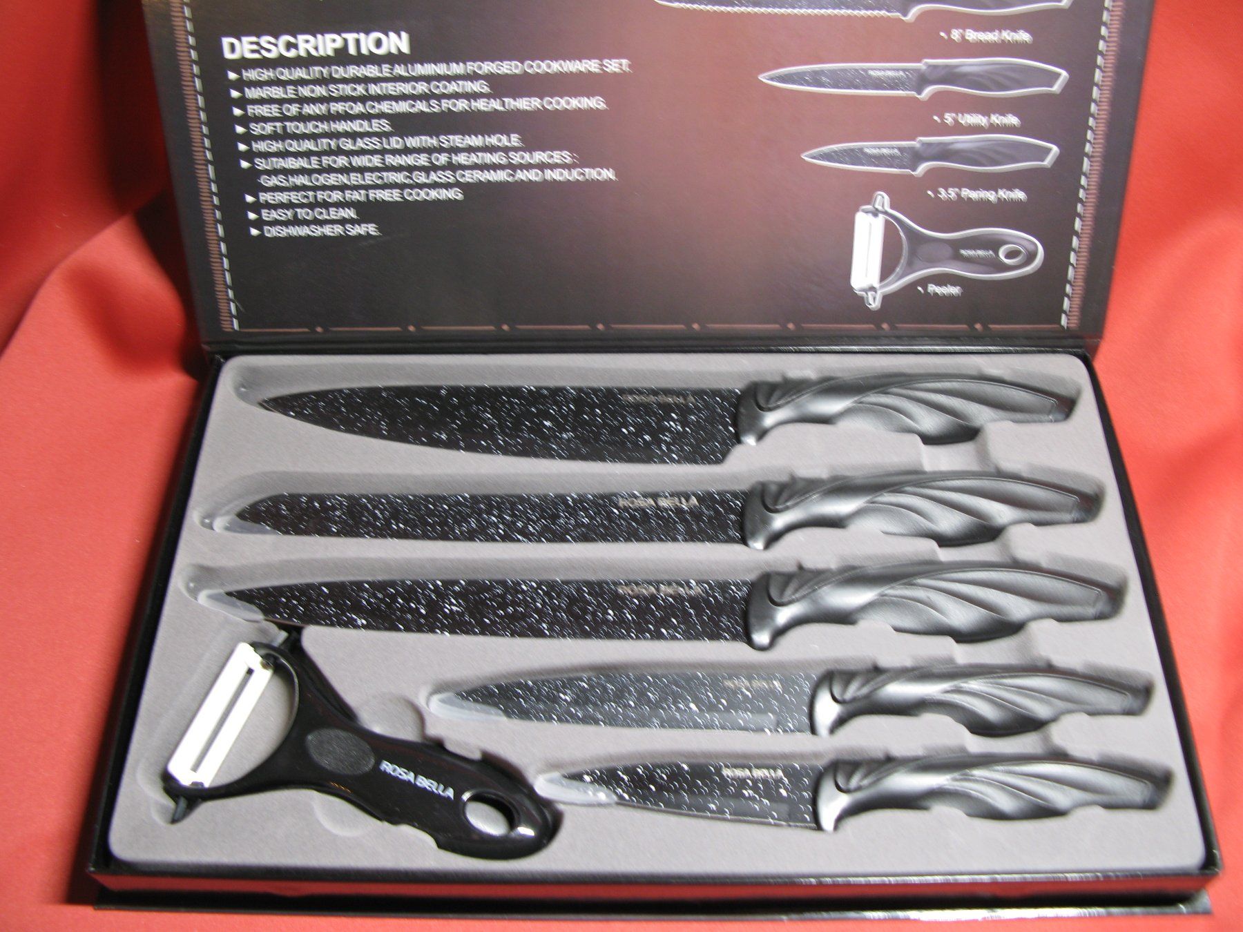 Coltelli da cucina: MESSER  SET      Rosa Bella – Nuovo e nell'imballaggio originale da Langnau i. E. venduto da gf2_29jt 1