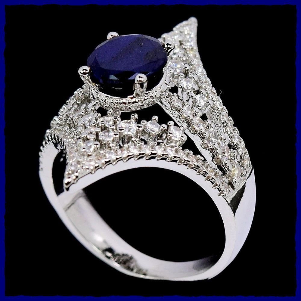 Ringe: Bezaubernder Ring mit Saphir 925 Silber – Neu und originalverpackt aus Oberglatt ZH von Diamond-Girl 1
