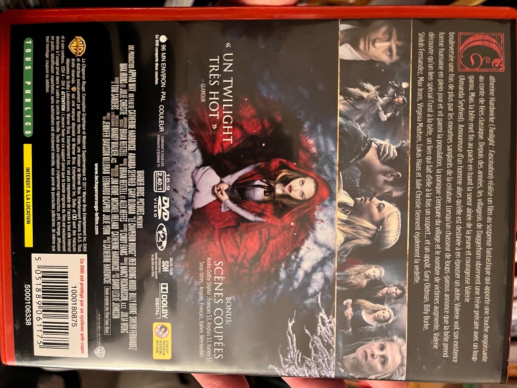 Tutti i DVDs: Le chaperon rouge avec Gary Oldman – Nuovo (secondo la descrizione) da fully venduto da jinsei 1
