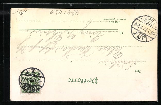Cartoline postali: Litho Leierkasten-Mann und Kaspertheater – Usato da Berlin venduto da bartko-reher 1