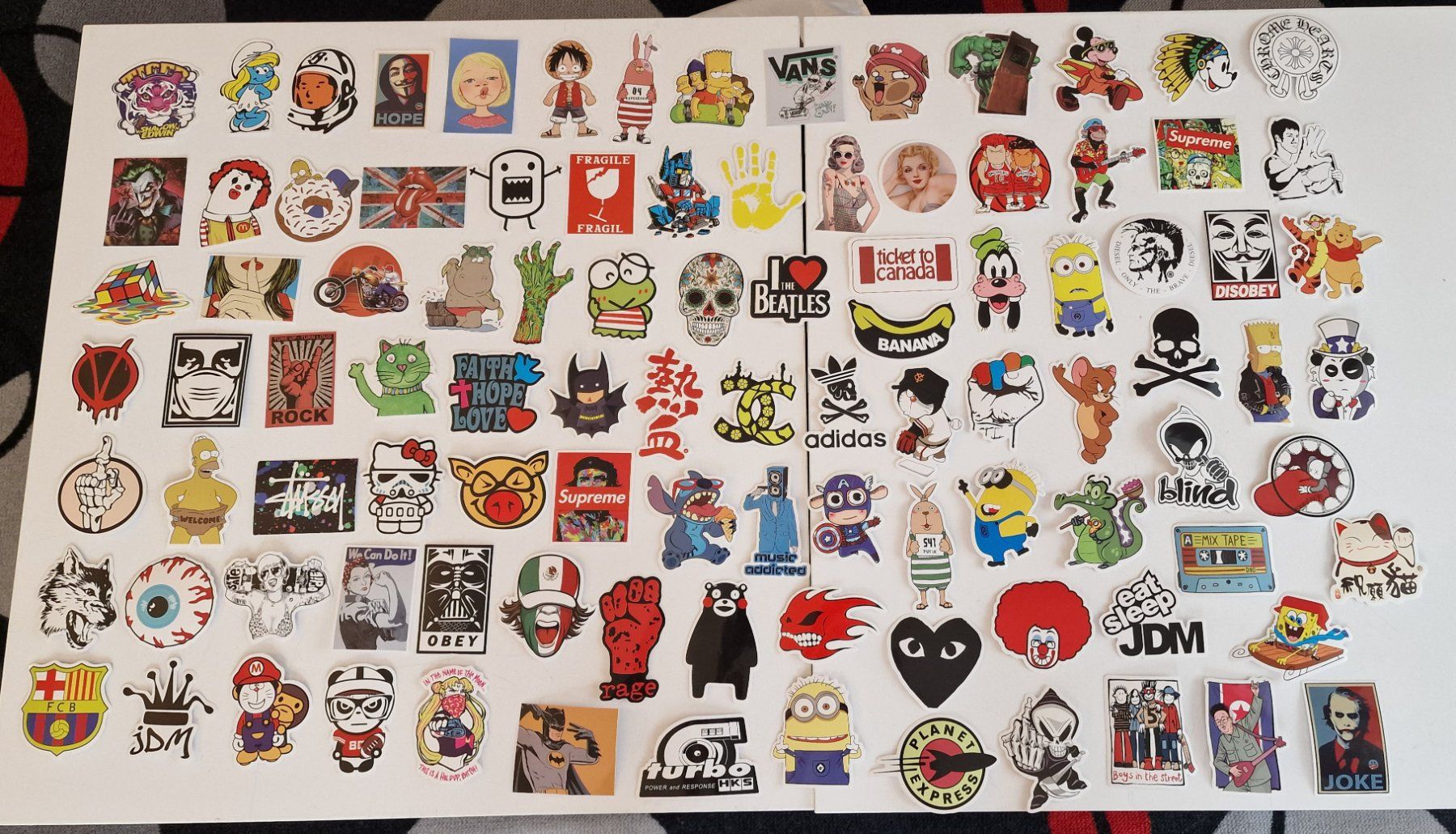 Sticker: Verschiedene Aufkleber 100 stk Nr.1 – Nuovo (secondo la descrizione) da Grächen venduto da -Arturas-
